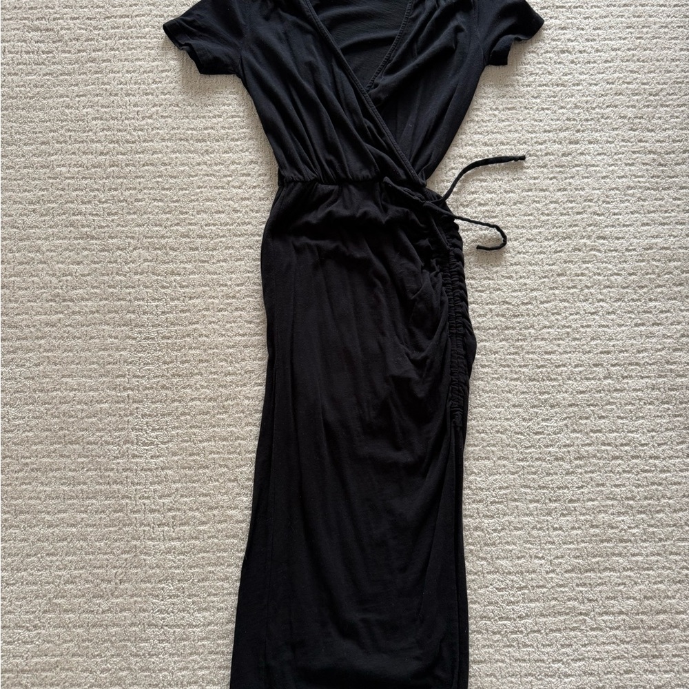 Sundry Casual Black Wrap Dress Size 0